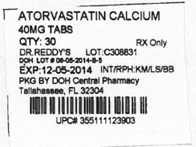 Label Image For 40mg (Atrovastatin 40mg)